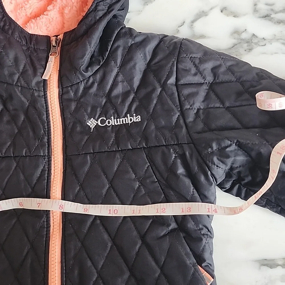 Columbia Bella Plush Quilted Insulated Hooded Jacket Coat Puffer Youth XXS (4-6)